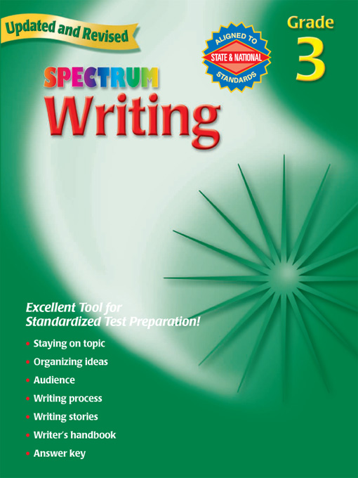 Title details for Spectrum Writing, Grade 3 by School Specialty Publishing - Available